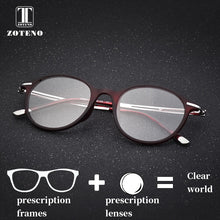 Load image into Gallery viewer, TR90 Prescription Glasses Women Round Clear