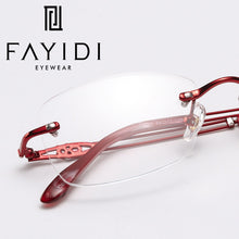 Load image into Gallery viewer, Alloy Women Prescription Rimless Eyewear Clear