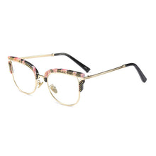 Load image into Gallery viewer, Cat Eye Glasses Women Rhinestone Degree Women's