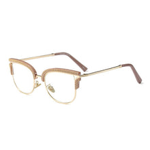 Load image into Gallery viewer, Cat Eye Glasses Women Rhinestone Degree Women's